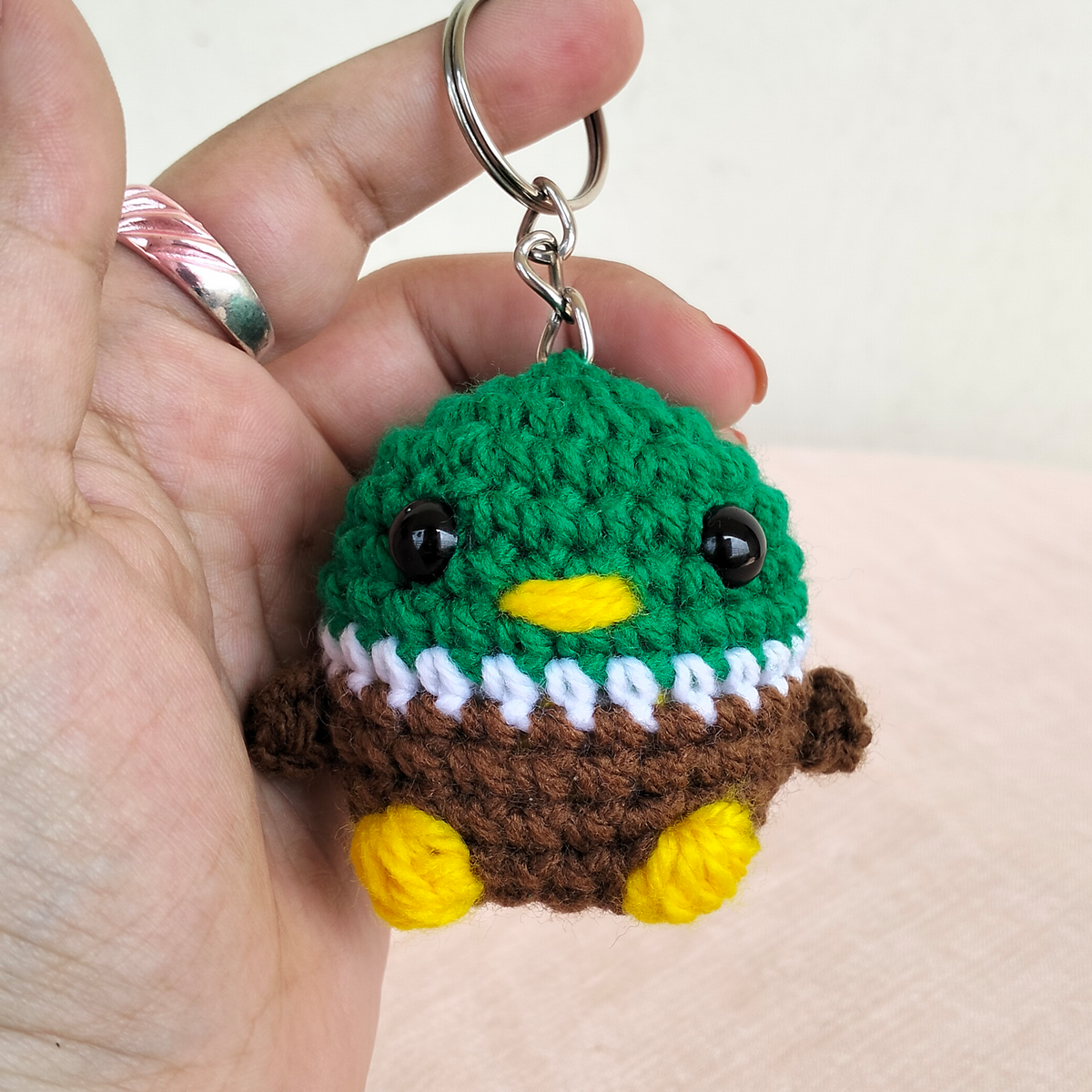 Tiny Duck on Keychain